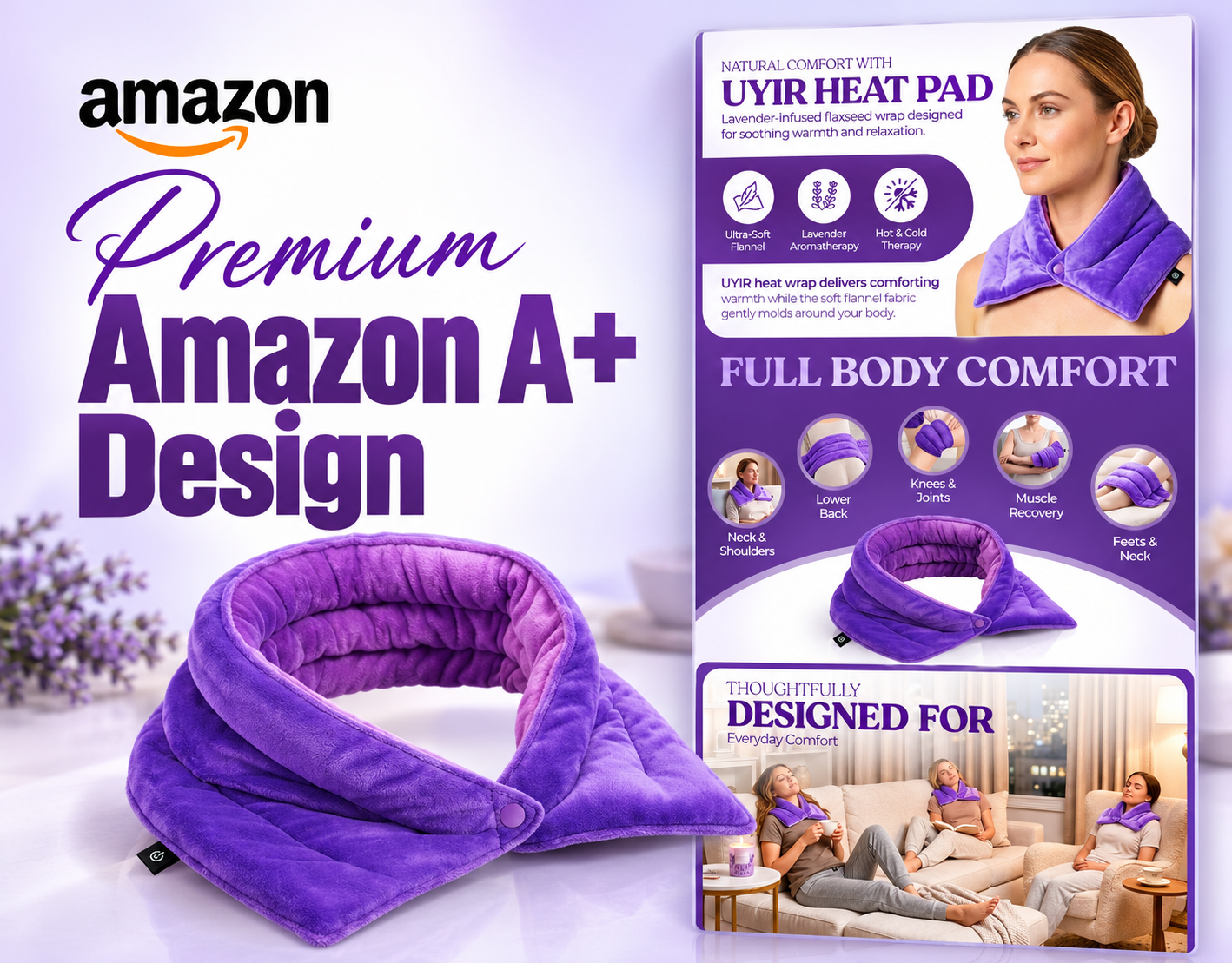 Amazon A+ content and listing images by Umair Arif